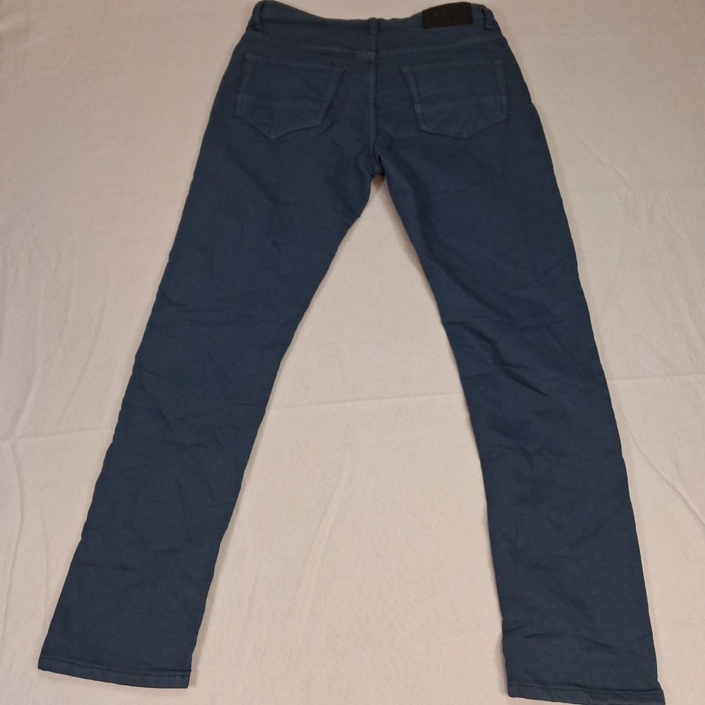 Vintage Genes Black Slim Fit Pants Mens 30x30 Blue French‎ Terry Denim Stretch